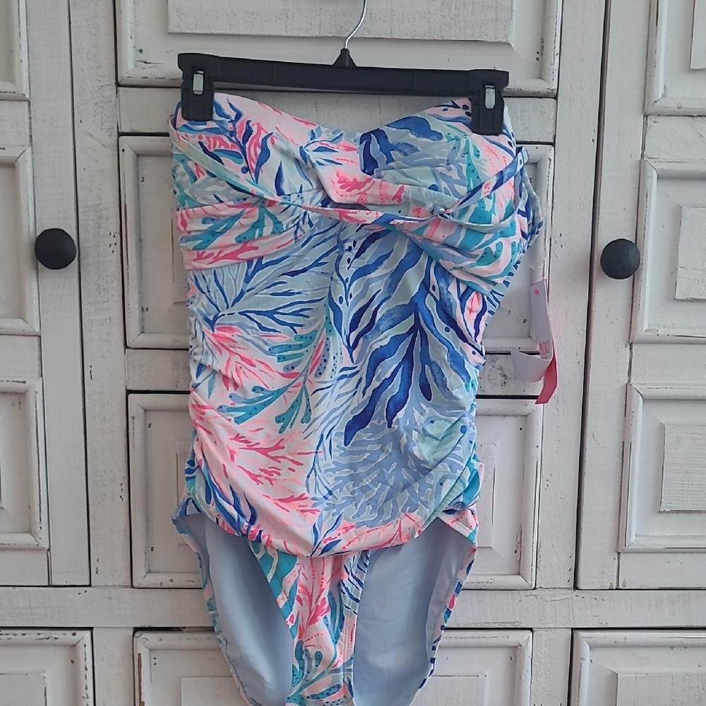 Lilly Pulitzer Kaleidoscope Coral One-Piece